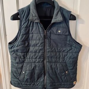 Carhartt Women’s Reversible Teal & Green & Plaid Quilted Puffer Vest - Size XL #